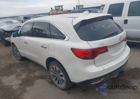 2014 Acura Mdx Technology Package z USA, uszkodzony, nr VIN 5FRYD4H4XEB013531